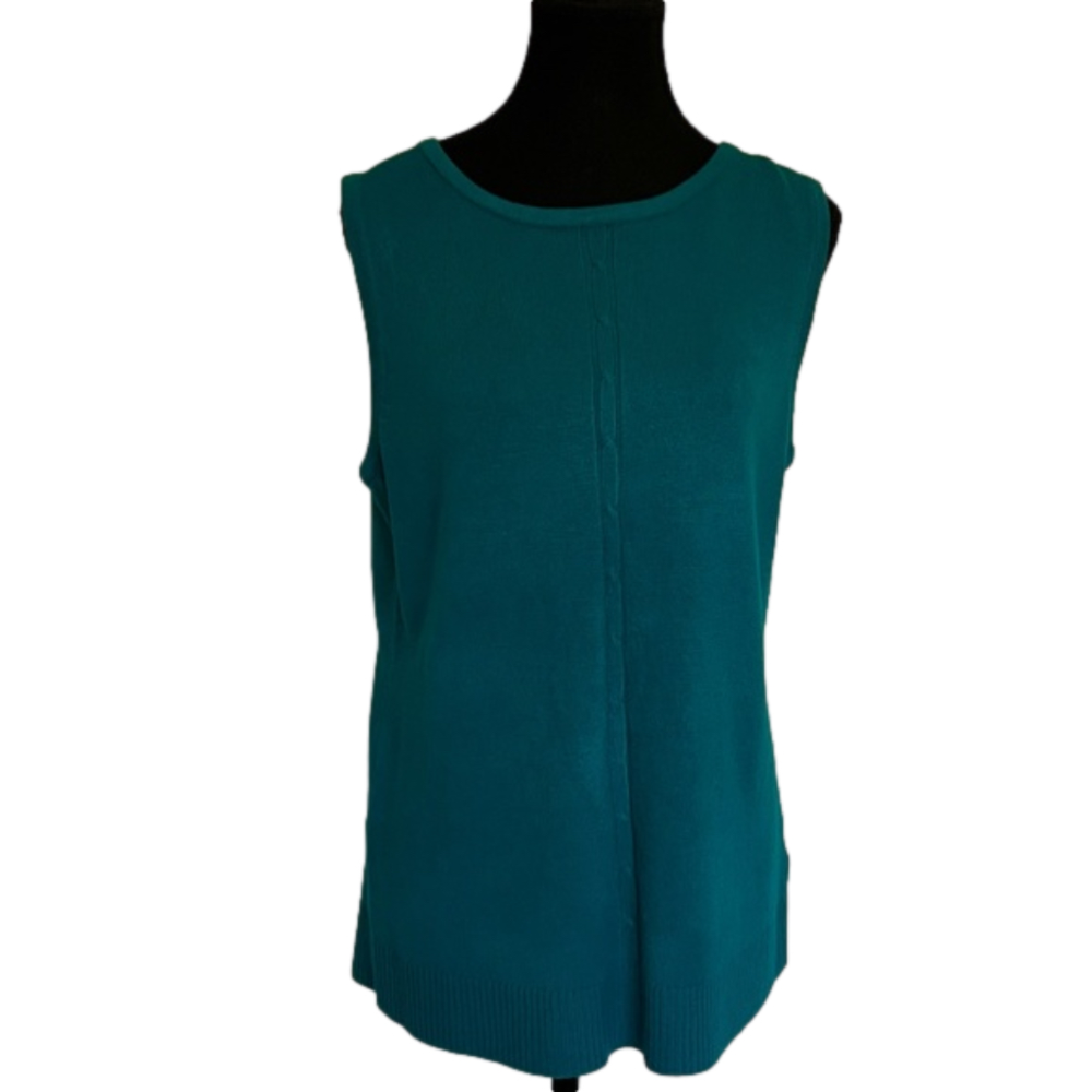 Carol Rose Knit Sleeveless Top. Size L
